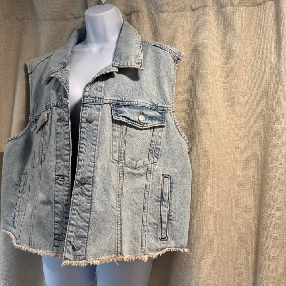 wild fable Light Wash Denim Vest